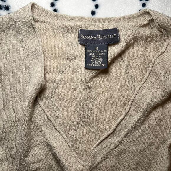 Banana republic tan cardigan 100 - Picture 3 of 4